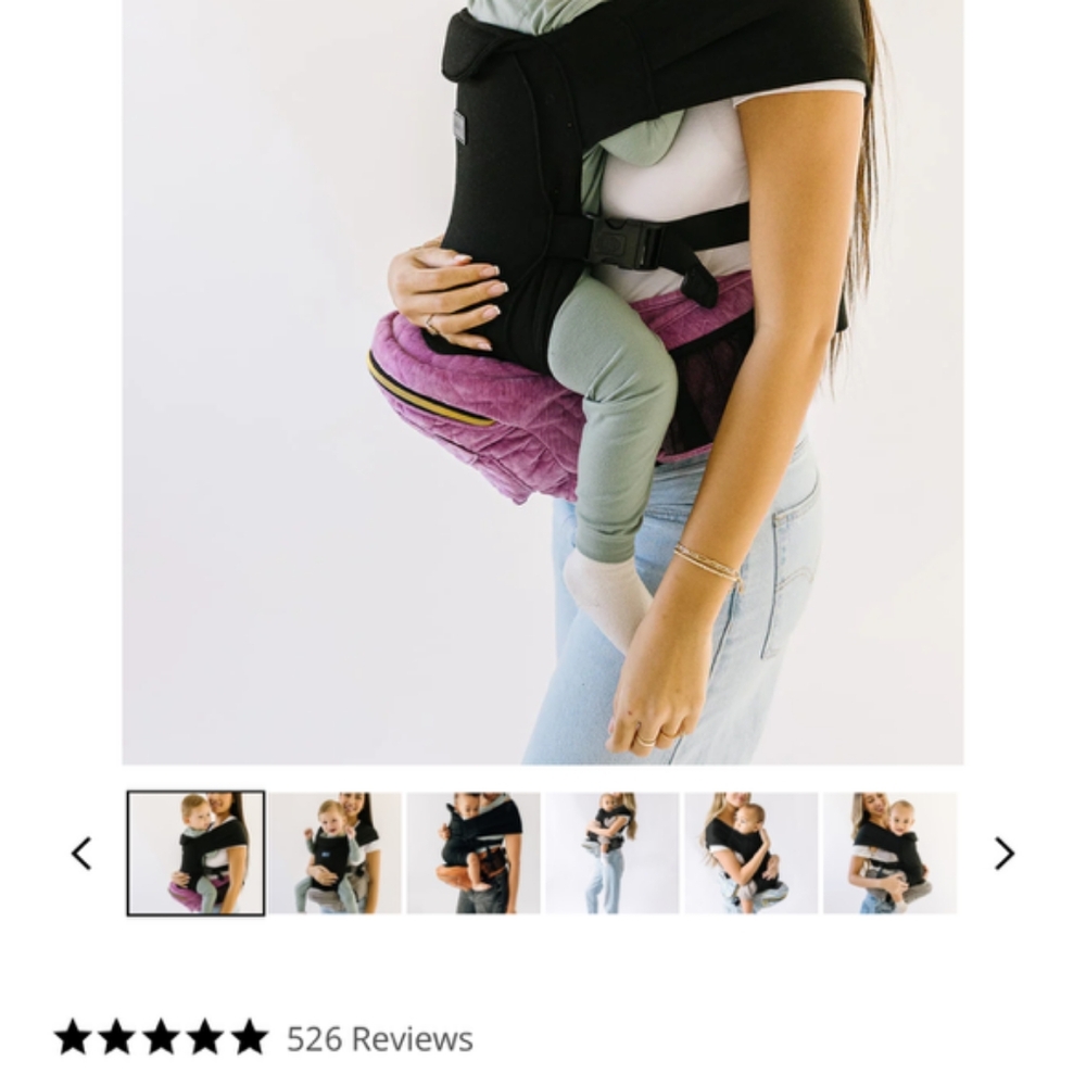 Tushbaby: the snug attachment(black)